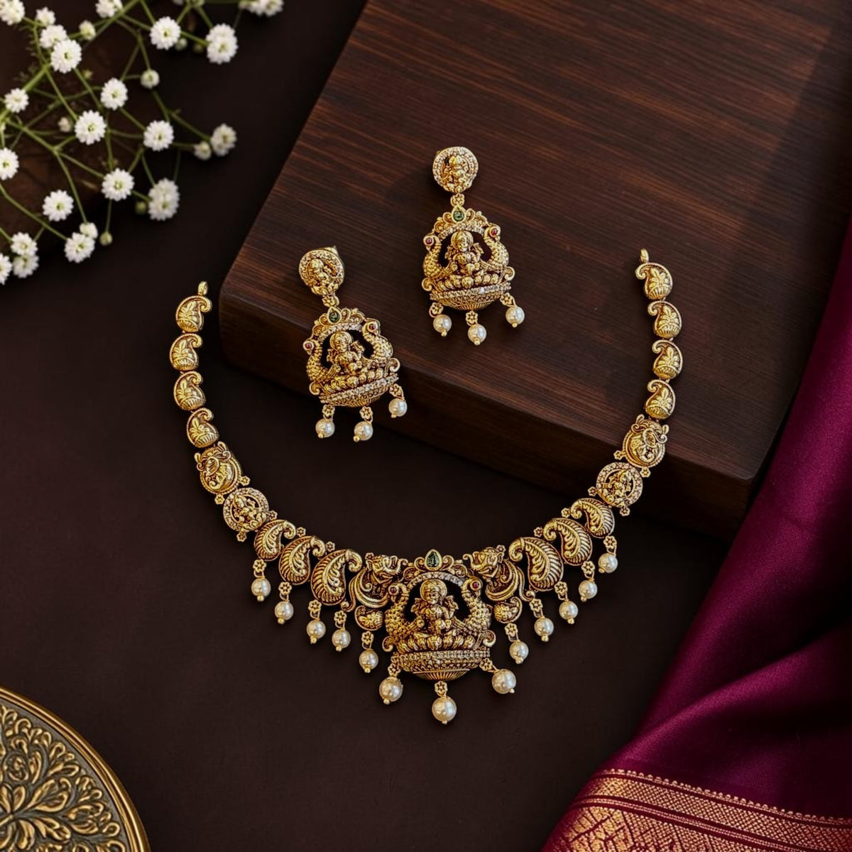 Antique Lakshmi Nakshi Bridal Neckset