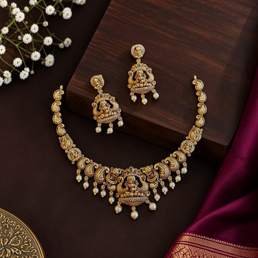 Antique Lakshmi Nakshi Bridal Neckset