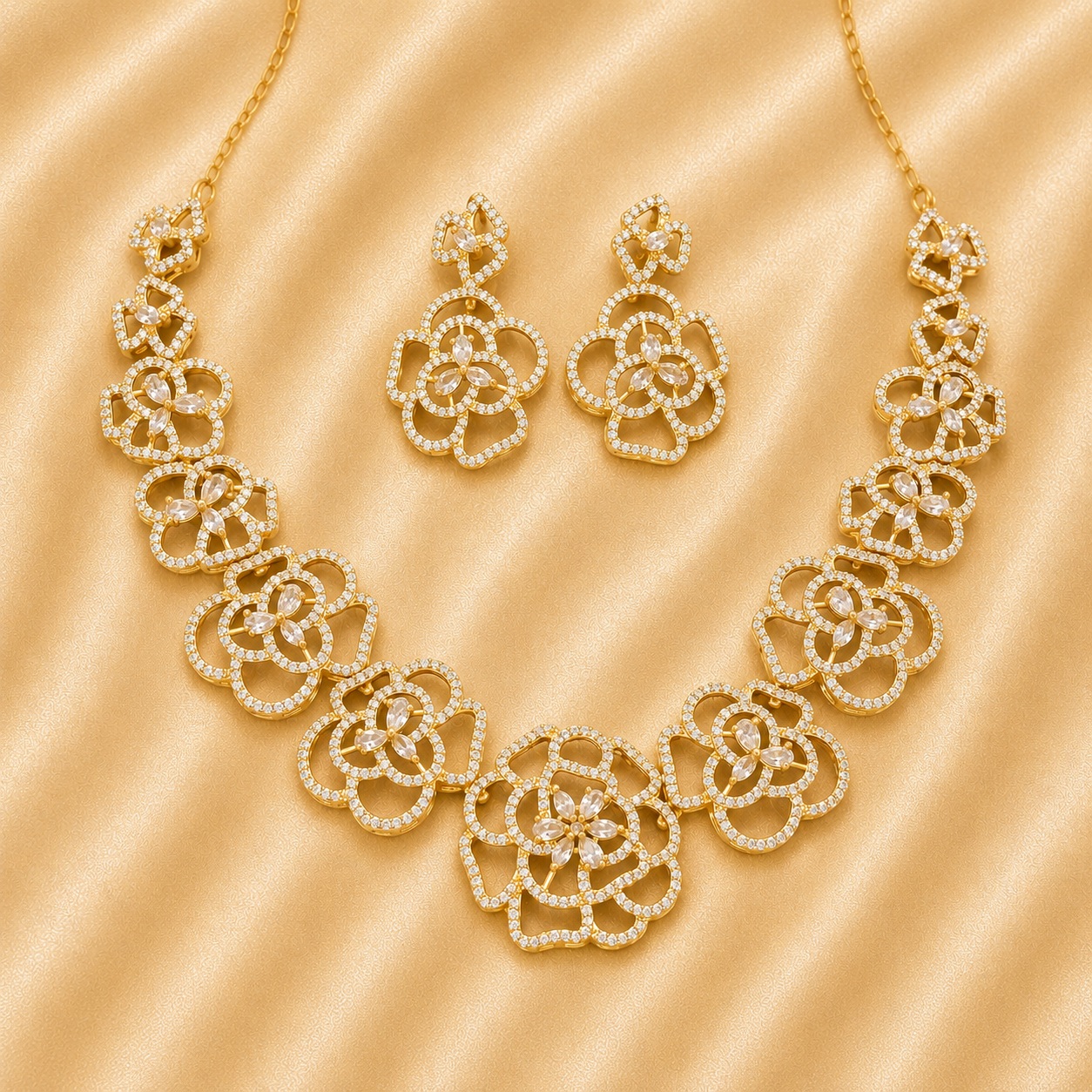 RoseHalo Neckset