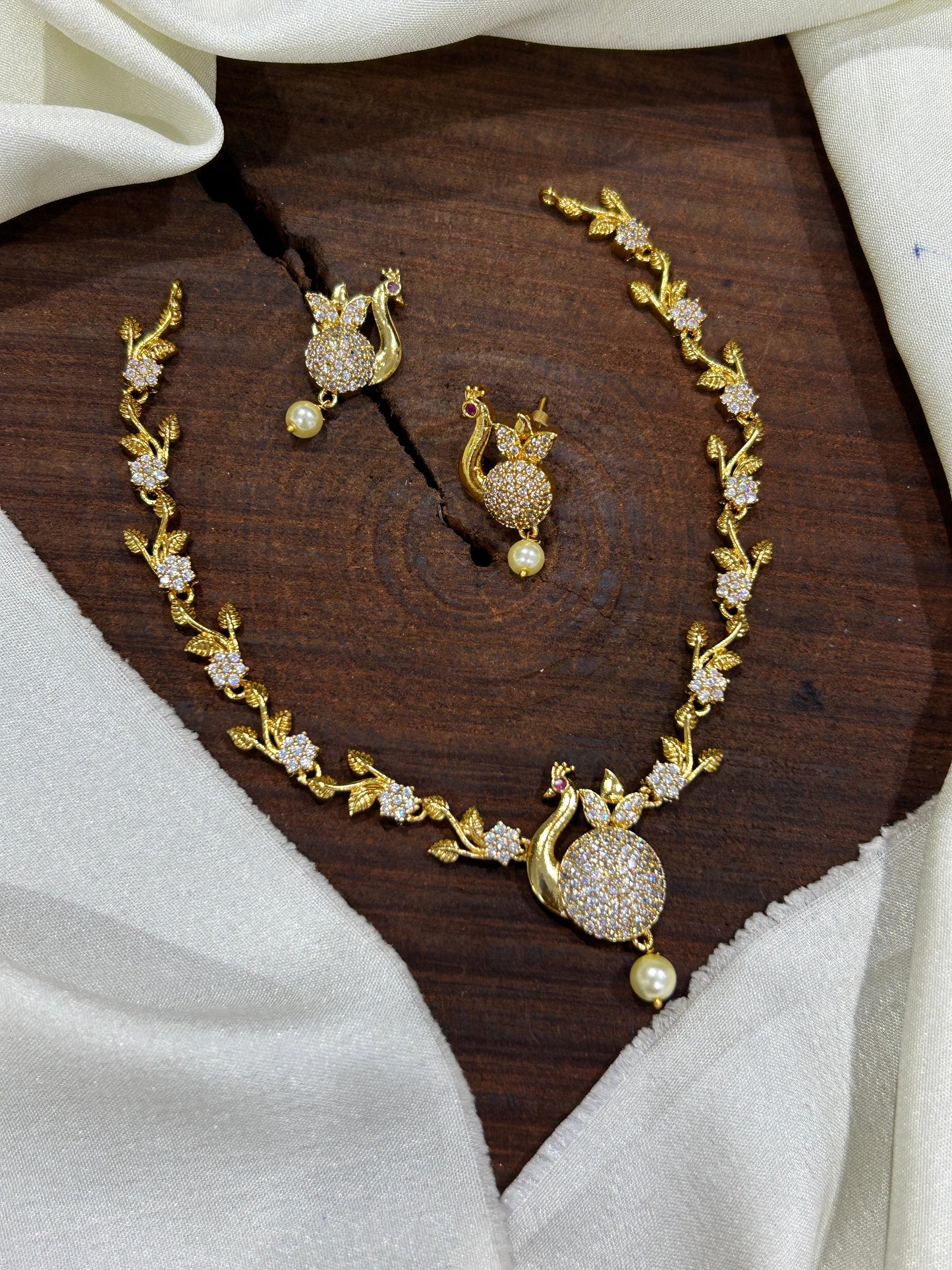 Trendy Peacock Neckset