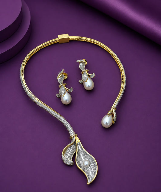 Party Wear Designer Zircon Neckset