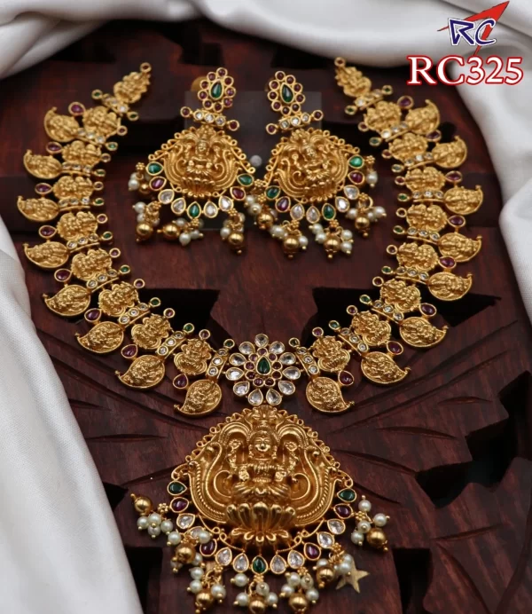 Multi color Mahalakshmi design Neck set