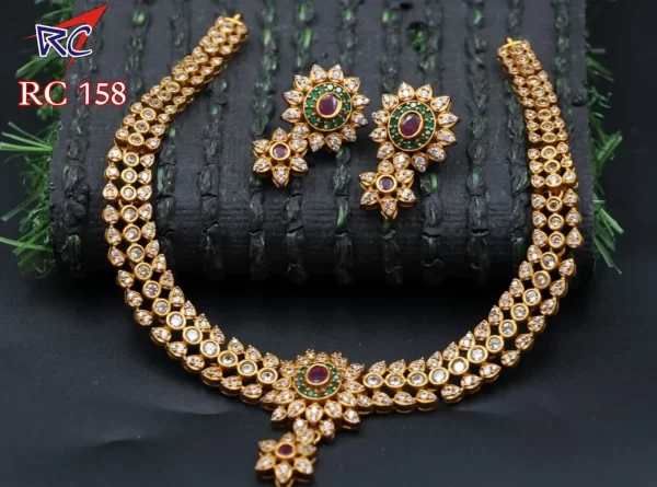 White stone Traditional Necklace