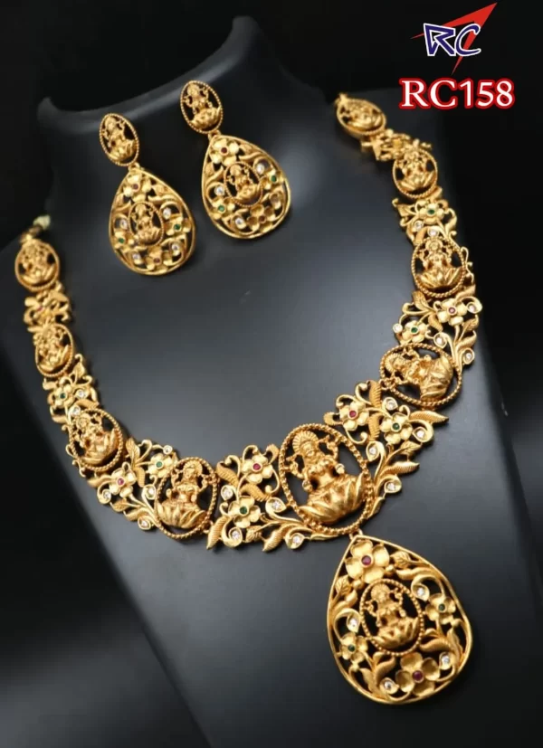 Mat finish Lakshmi Necklace