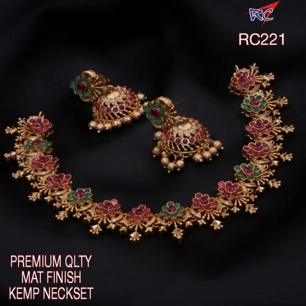Mat Finish Kemp Stone Flower Neck set