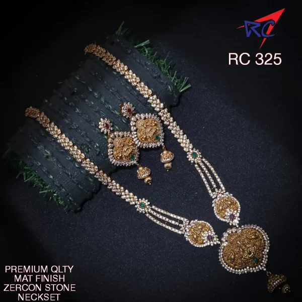Mat Finish Zircon stone with pendant haram