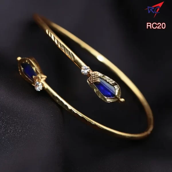 Kerala Traditional Ruby stone Blue Palakka design Bracelet