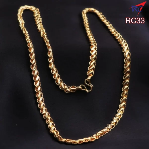 Gold Finish Kerala traditional design Link Chain