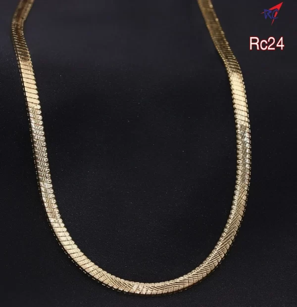 Gold finish Breadth design 24 inches chain