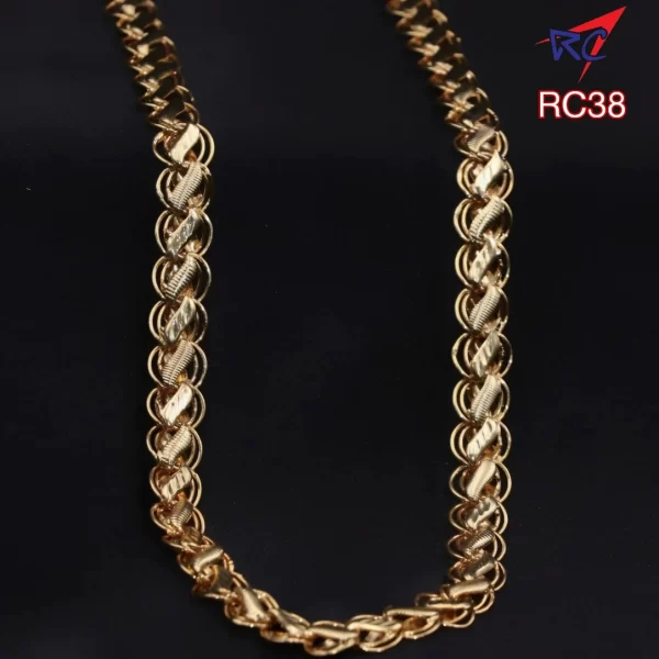 Traditional Kerala design Gold finish chain