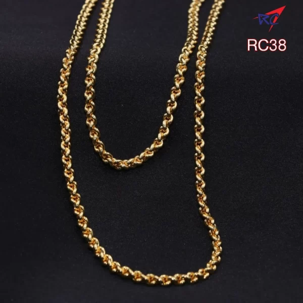 Gold finish Link design 24 inches chain