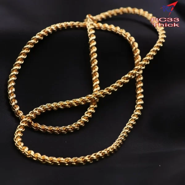 Gold finish Thick Murukku chain