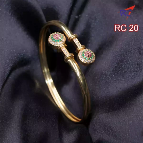 Gold Finish ball design Bracelet - Image 3