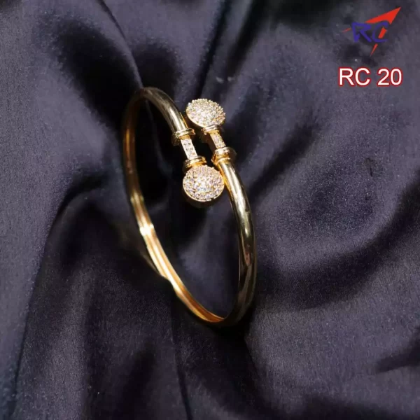 Gold Finish ball design Bracelet - Image 2