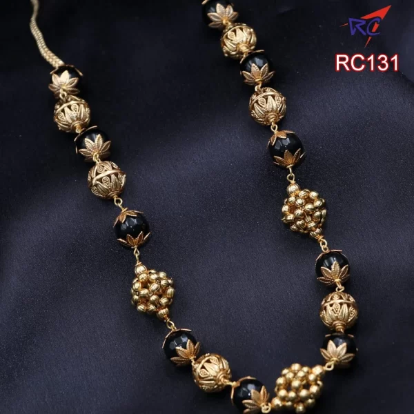 Mat finish Ball design Agate beads chain - Image 4