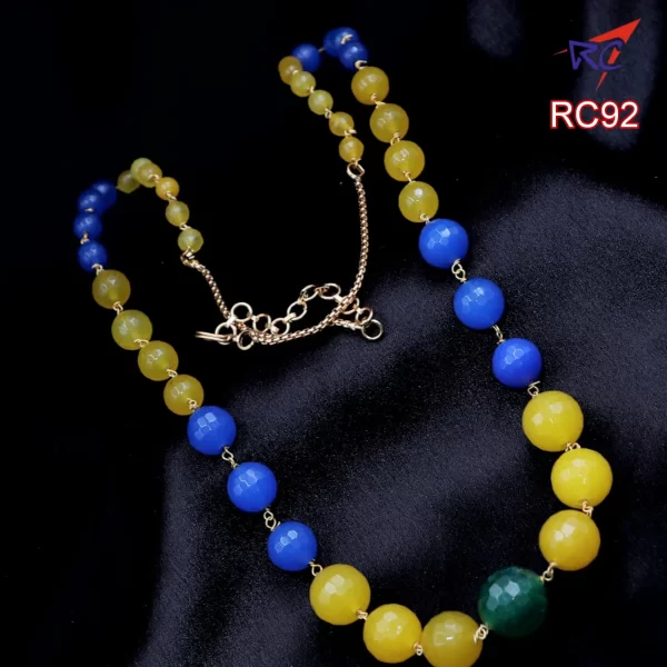 Agate Multicolor Beaded Neckpiece