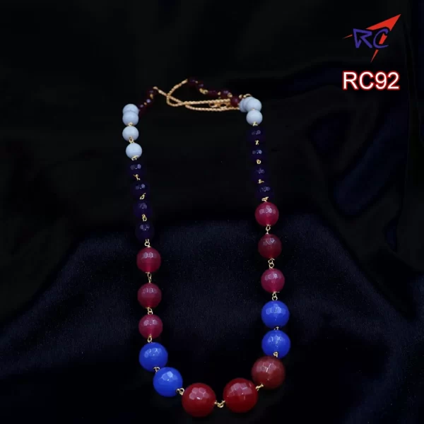 Agate Multicolor Beaded Neckpiece - Image 2