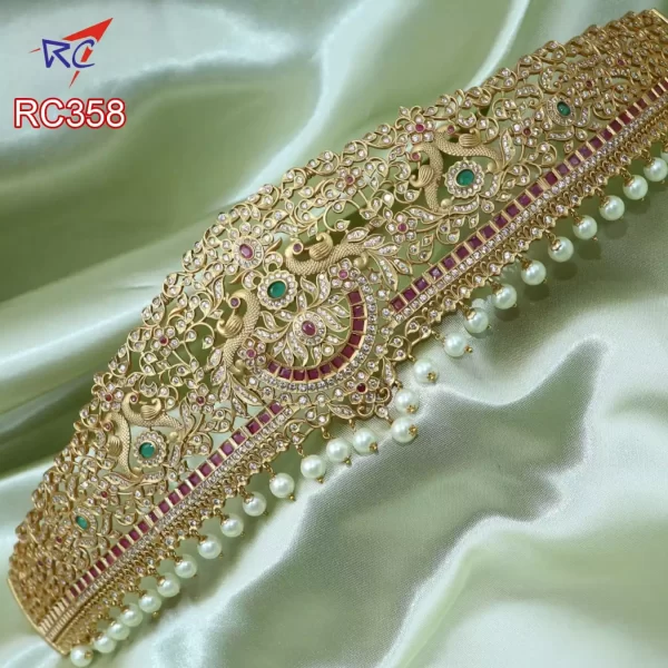 Mat finish Peacock with floral kodi design Hipbelt