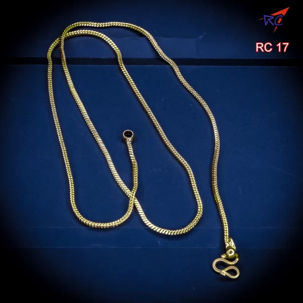 Gold finish Square design Chain 18"