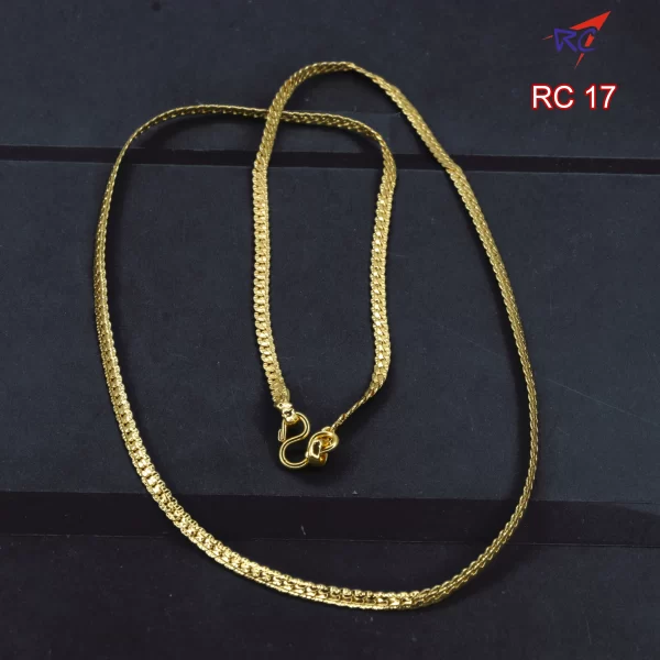 Gold finish Breadth design Chain 18"