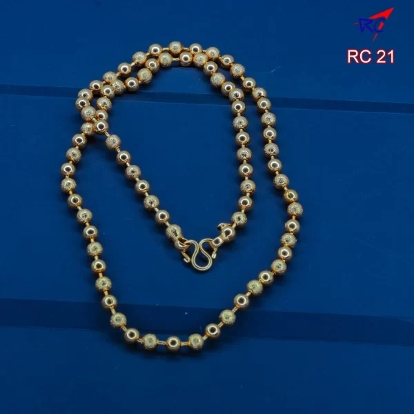 Gold finish Ball chain 18"