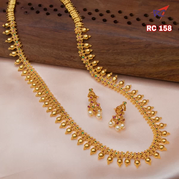 Ball pattern long haram set mat finishing