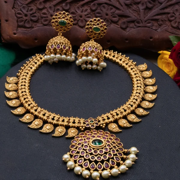 Vintage Style Manga design Kemp Attigai Neckset