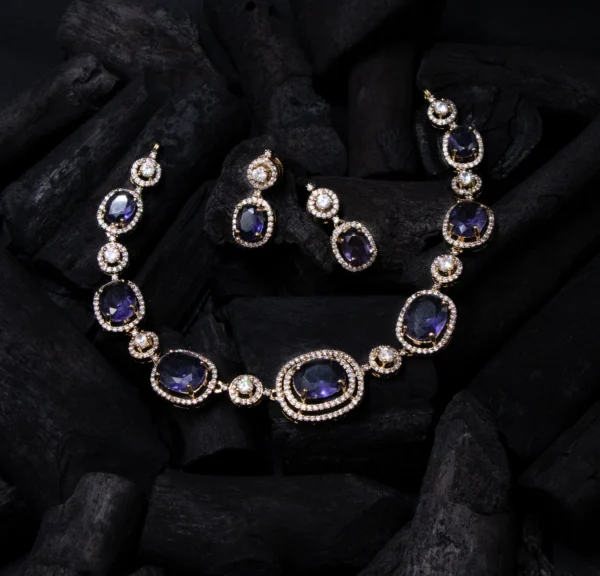 Gorgeous Oval shape AD Stone Neckset