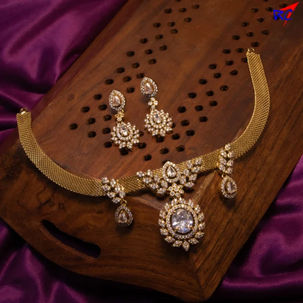 Victorian Finish Traditional Style Attigai Necklace - Image 2