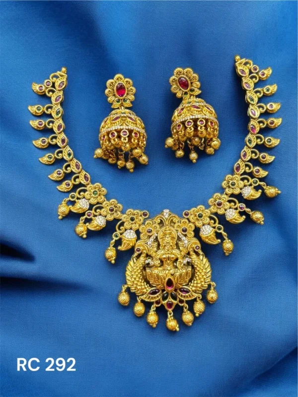 Stunning Antique lakshmi Neckset with jimikki